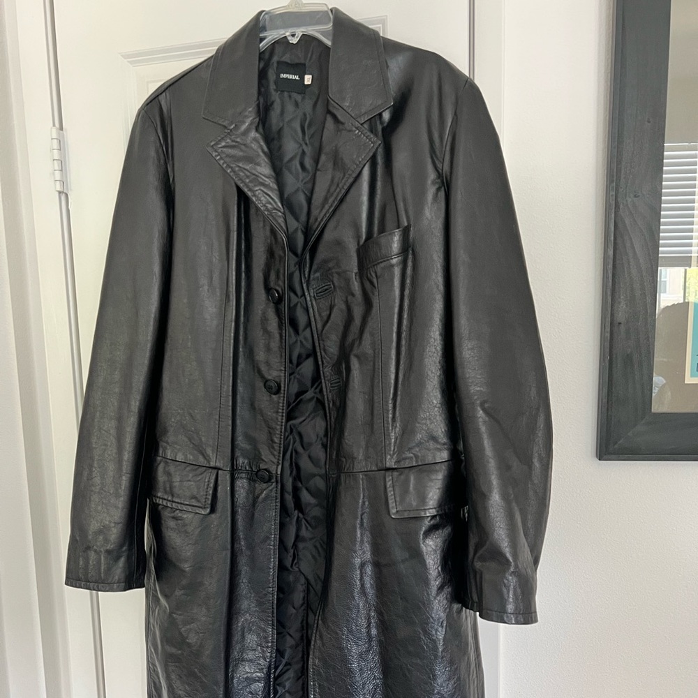 Leather coat